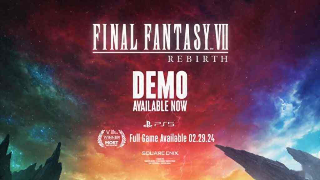 《最终幻想7重生》Demo预告泄露 明天就能玩！