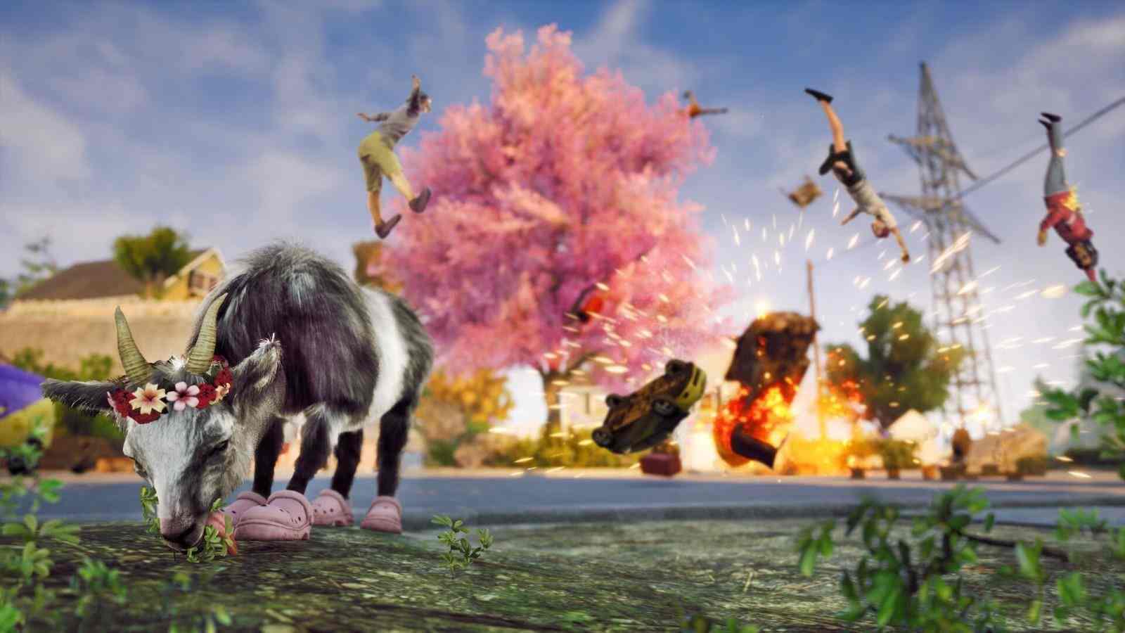 经典《模拟山羊3》登陆Steam 爆笑山羊花样冒险
